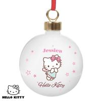 Personalised Hello Kitty Fairy Christmas Bauble Extra Image 1 Preview